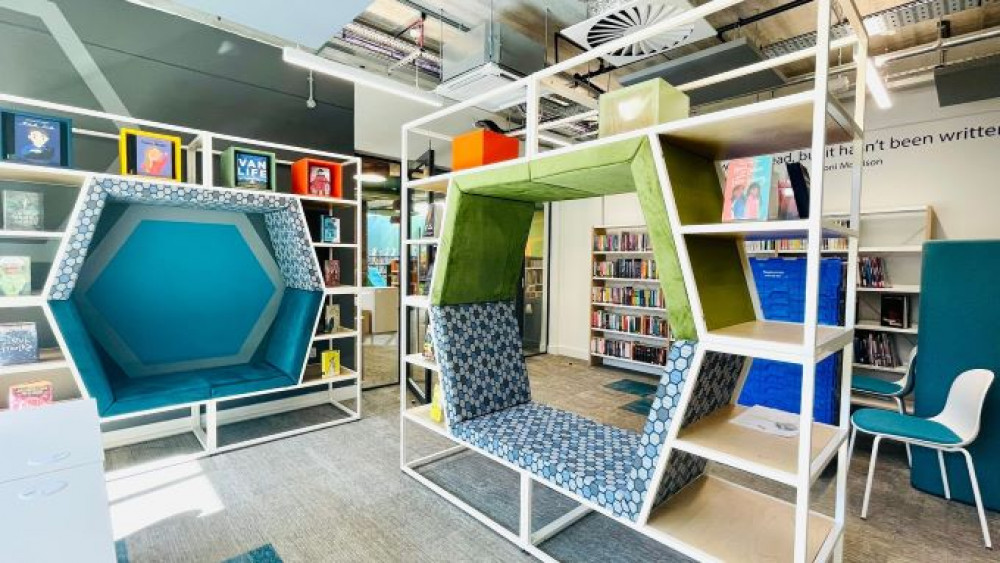 The new Northcote Library has a reading area for teens (Credit: Wandsworth Council)