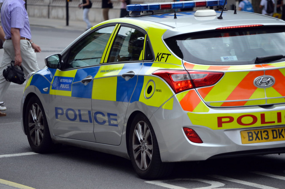 Police arrest man on suspicion of sexual advances towards women in Feltham. Photo: Bill Smith.