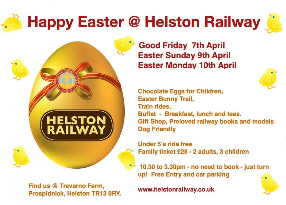 Join the Helston Railway this Easter 