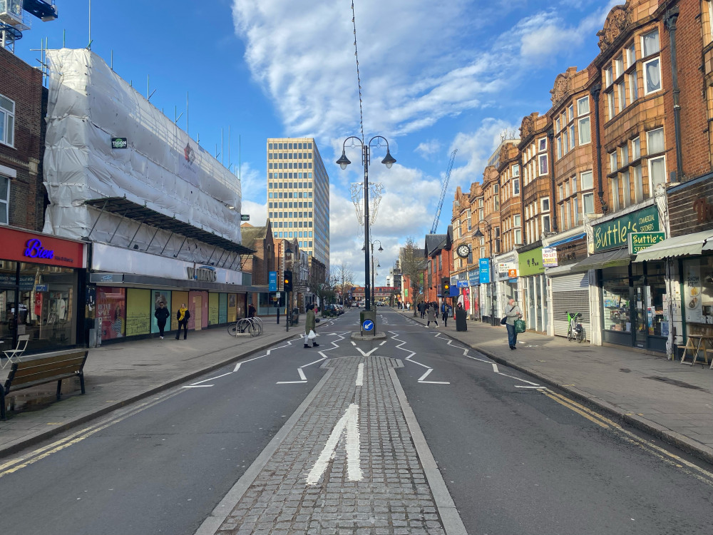 New Malden High Street (Credit: Charlotte Lillywhite/LDRS)