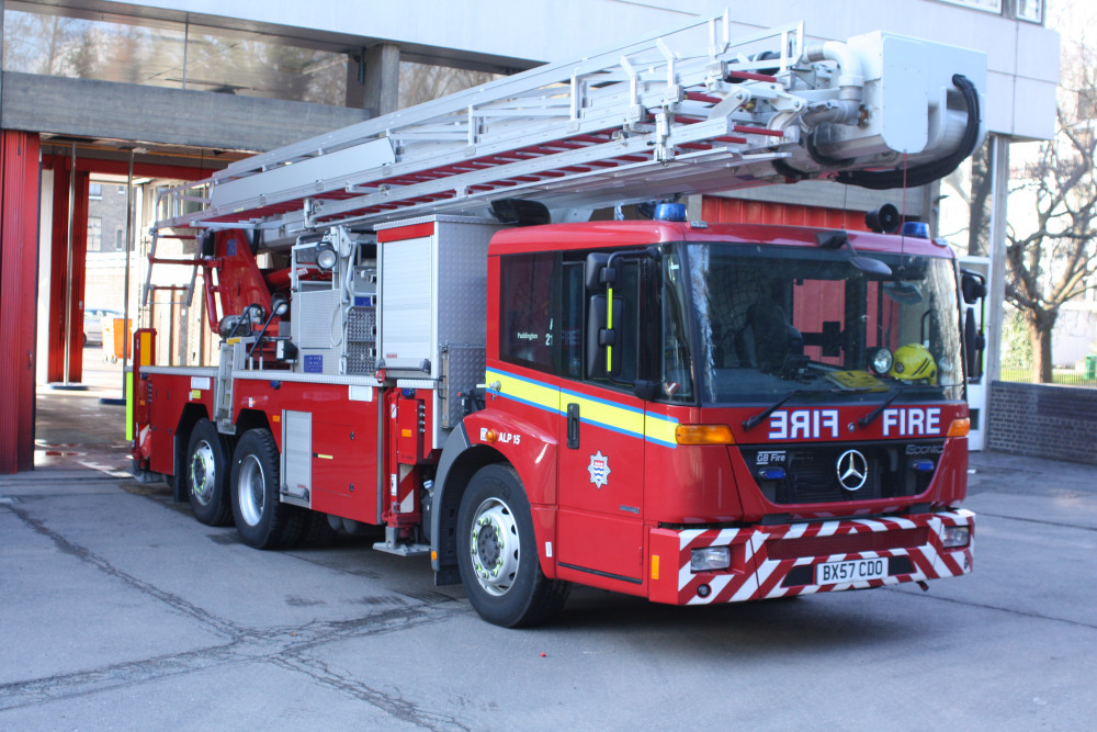 A woman was saved from a burning building after a fire in Ealing. Photo: Graham Mitchell.