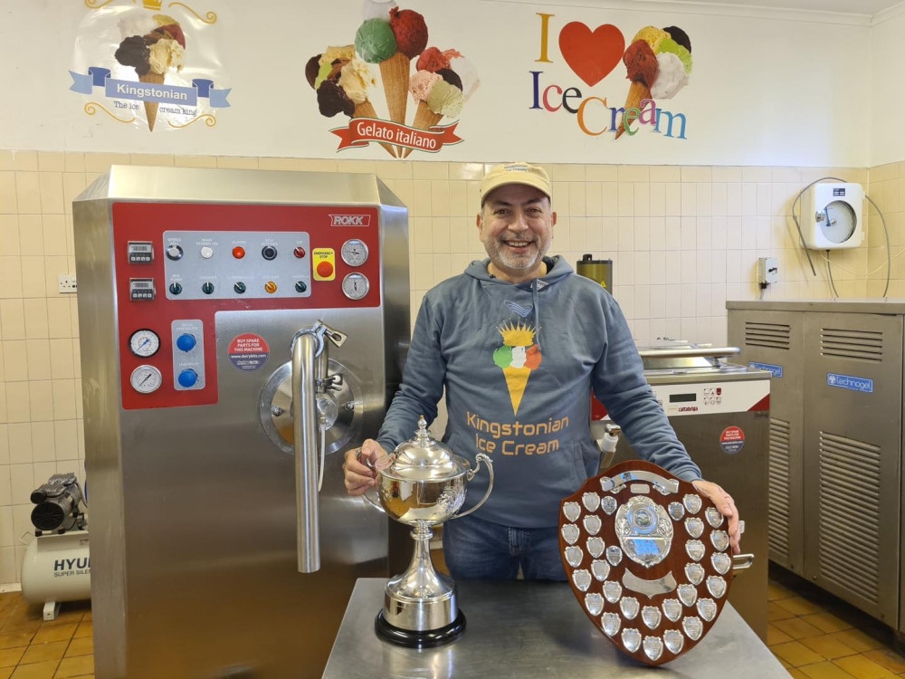 Enrico Mastrocola's Kingstonian Ice Cream has struck gold at the 2023 National Ice Cream Competition (Credit: Kingstonian Ice Cream) 