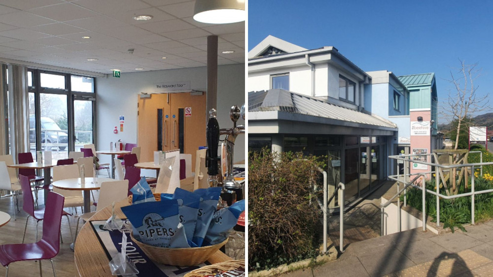 L: The Beehive Café and R: The Beehive from the outside (Nub News)