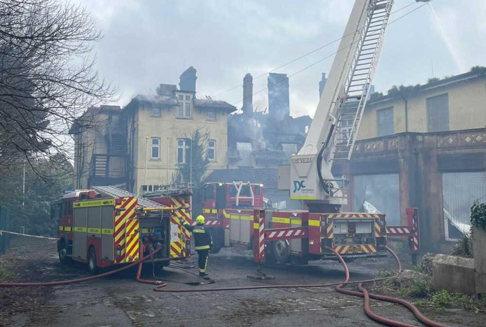 Firefighters at the scene (Middlemoor Fire Station)