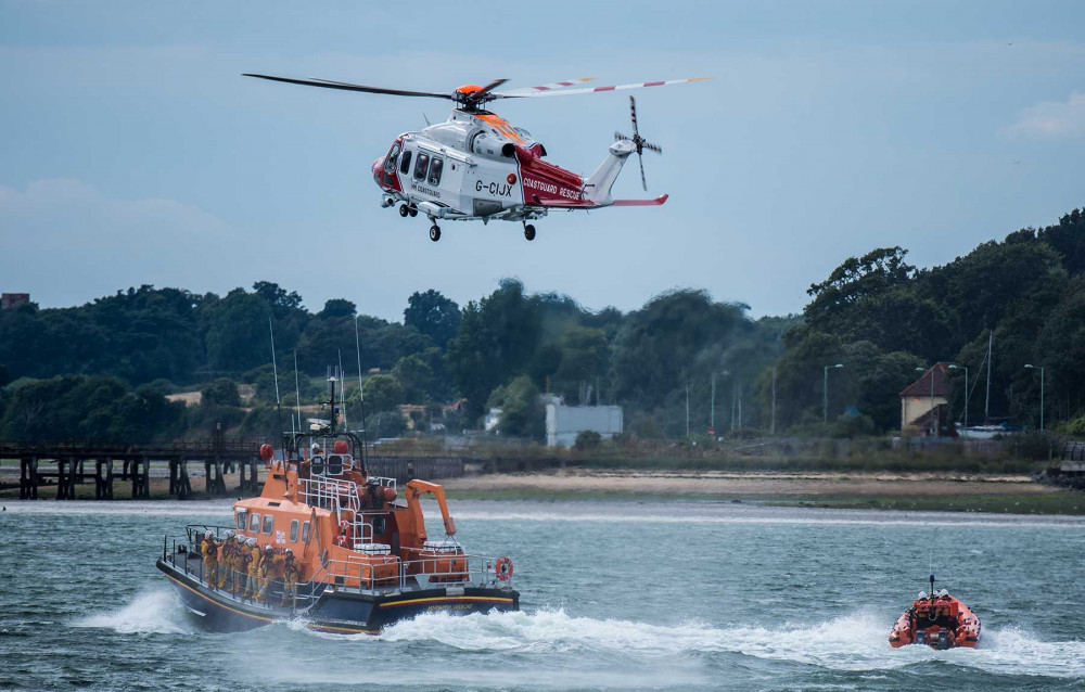 Rescue crews in action (Picture: Harwich RNLI)