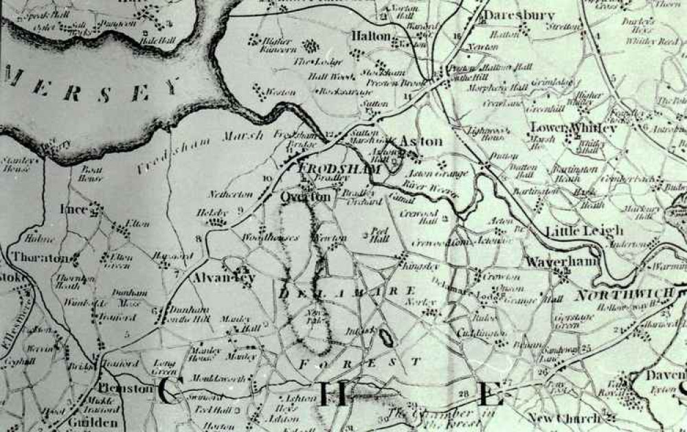 Map of Frodsham from 1777. Image: Frodsham History Archive.