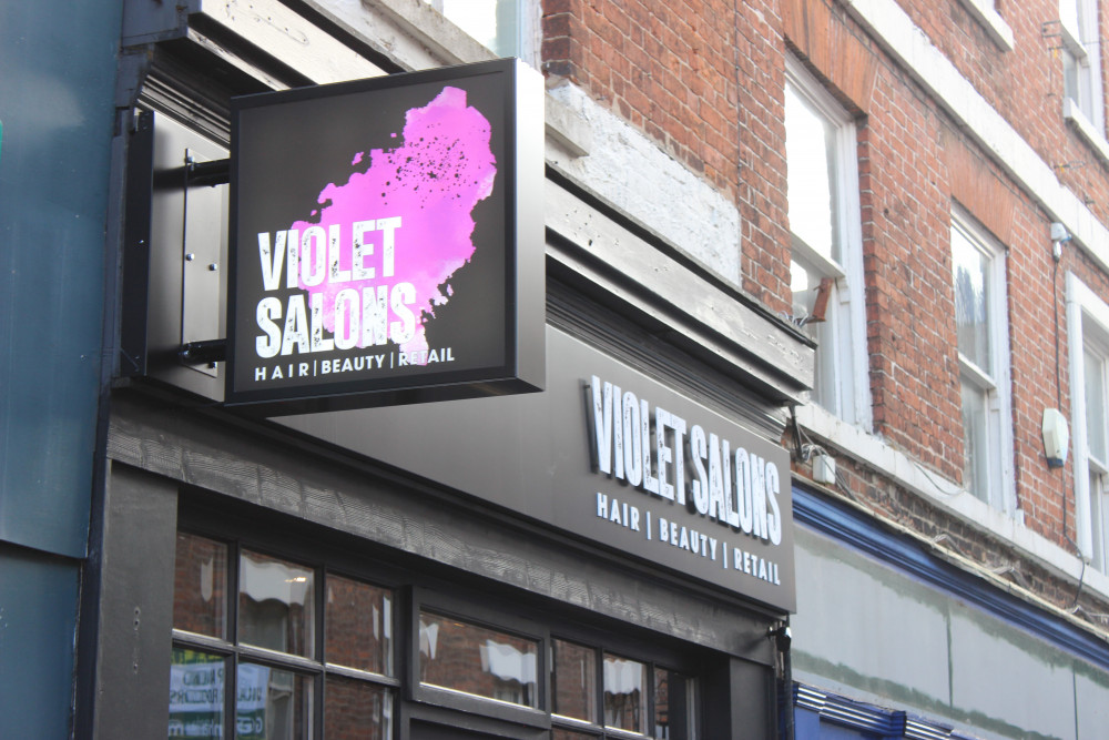 Welcome to Macclesfield Violet Salons! They're located to the right of Cheshire Cat deli. (Image - Alexander Greensmith / Macclesfield Nub News)