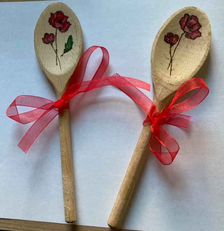 Each spoon can be personalised