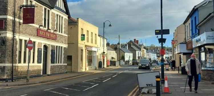 The Poppies have been attached to lamposts up the high street