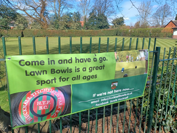 A welcome awaits at Hucknall Titchfield Park Bowls Club.