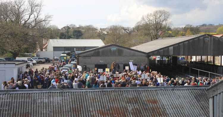 The 2012 protest to save the Cattle Market (photo via Glyn Evans)