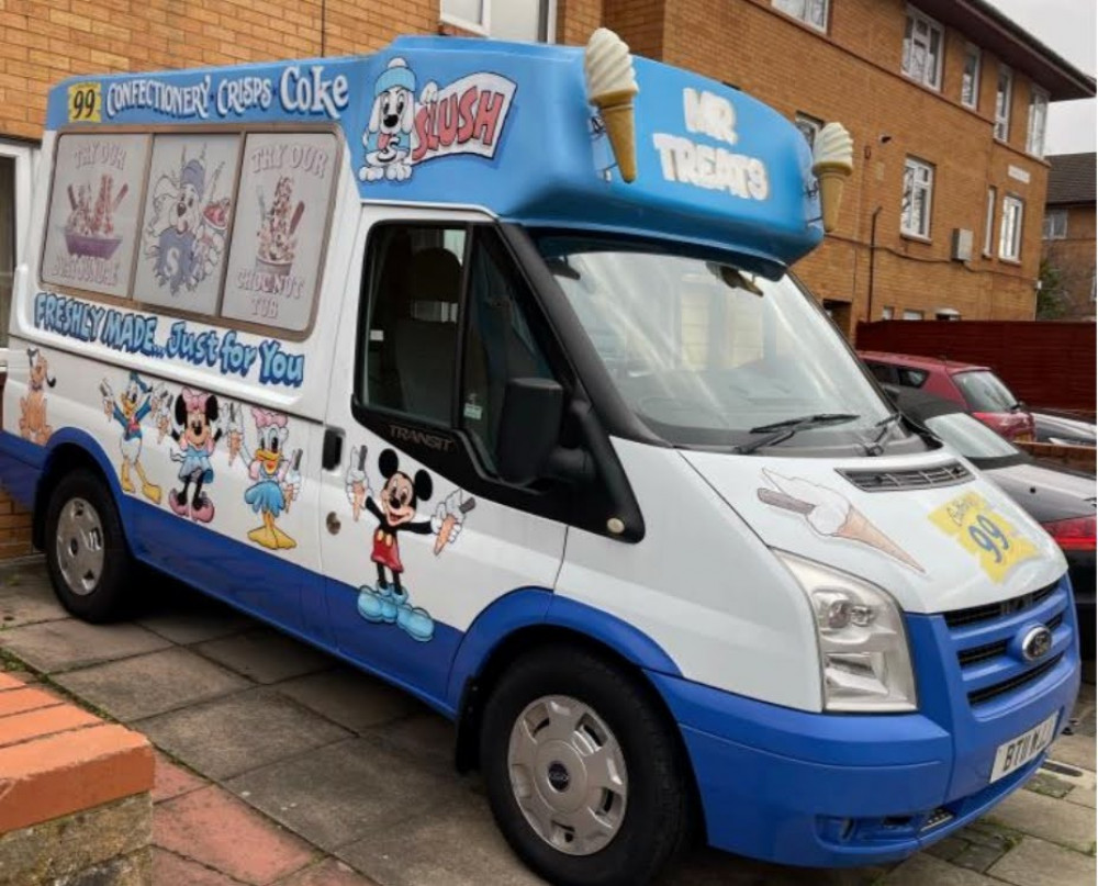 The ice cream van that Grzegorz Jurkiewicz has been granted a street trading licence to operate from Cliff Road in Falmouth