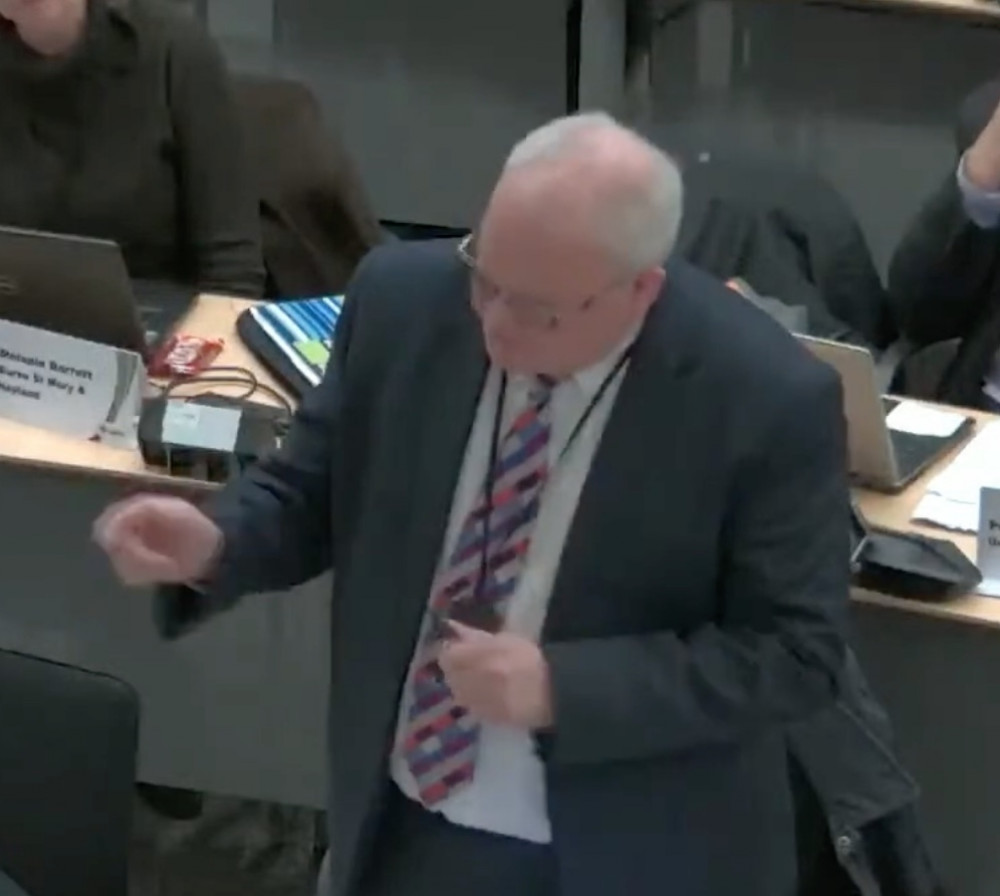 Disgraced Local Conservative leader Simon Barrett (Picture: YouTube/Babergh)