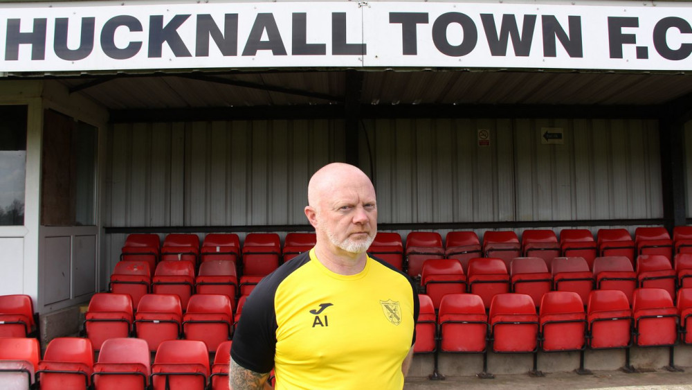 Hucknall Town manager Andy Ingle wants no let-up from his players this weekend as they prepare to play their final match of the regular season. Photo courtesy of Hucknall Town FC.