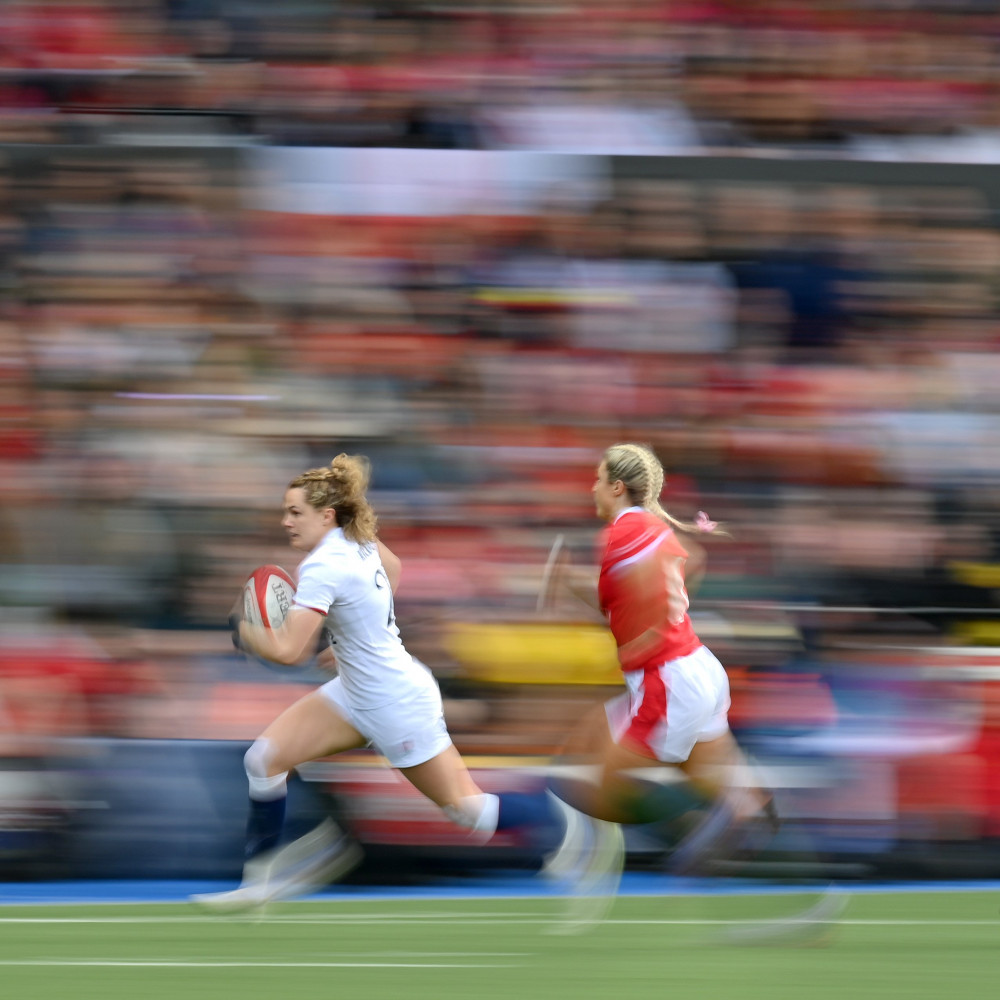 Ellie Kildunne returns with a try (credit England Rugby)