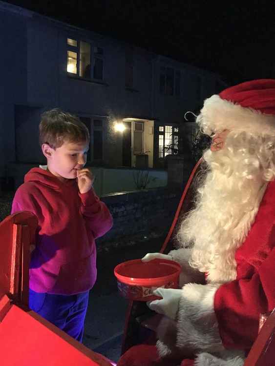 This year Santa will observe social-distacning measures while bringing festive cheer to Cowbridge and surrounding areas