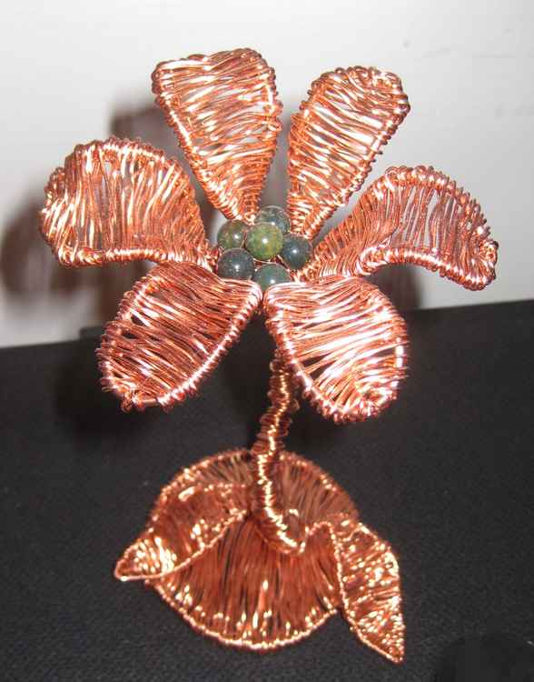 Sandra Christie's copper flowers