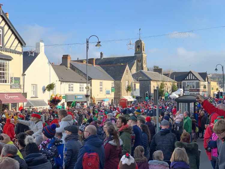 Huge crowds gathered in Cowbridge