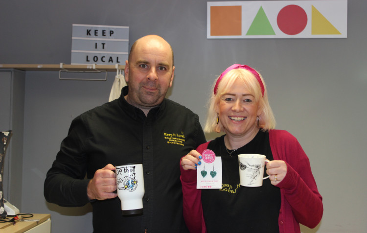 Stoke born-and-raised Andy and Laura Nixon have started a business where they go around markets selling their own and other people's products. It is to keep people supporting our high street. (Image - Alexander Greensmith / Nub News)