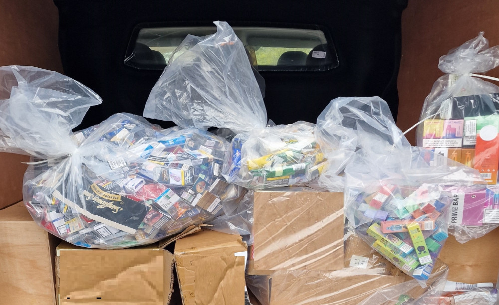 Illegal tobacco products were seized during raids of suspected shops across the county (Image via Warwickshire County Council)