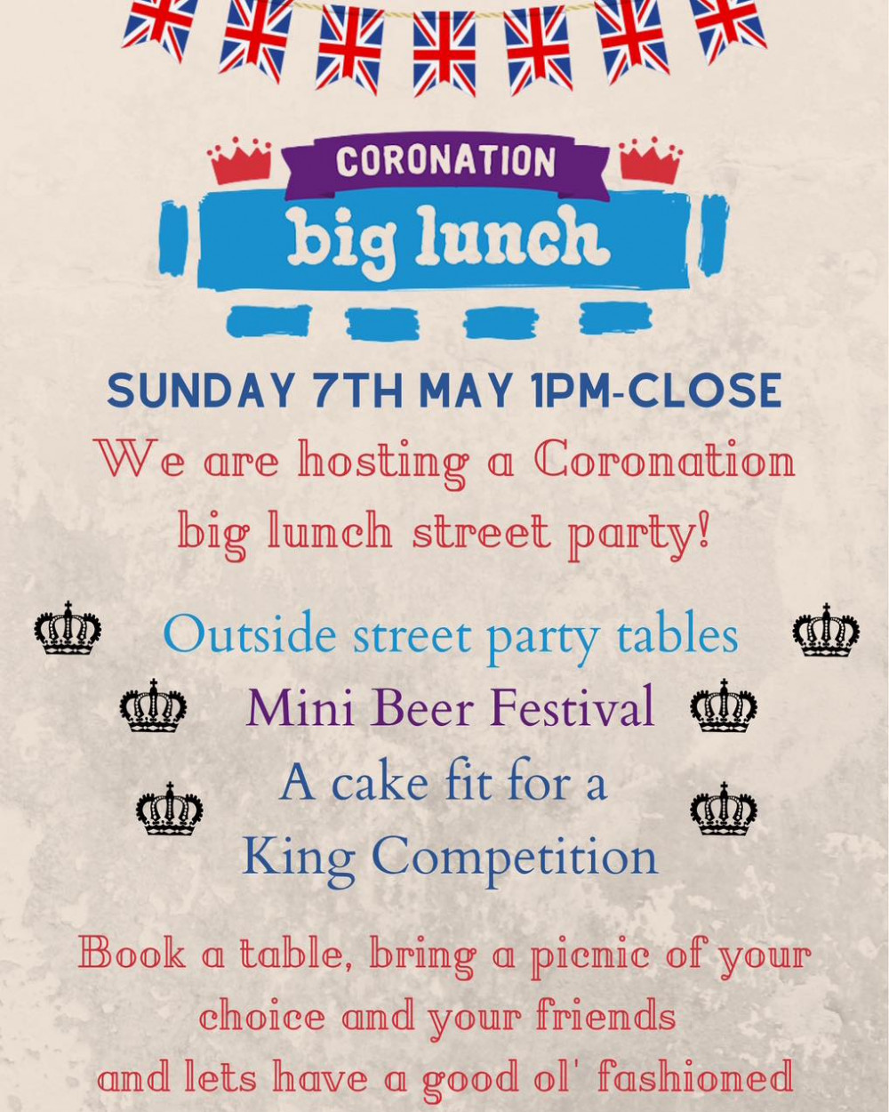 Coronation Big Lunch with Seven Stars 