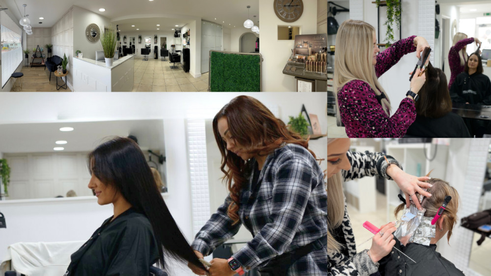 Full view of the salon and the girls busy at work (image supplied)