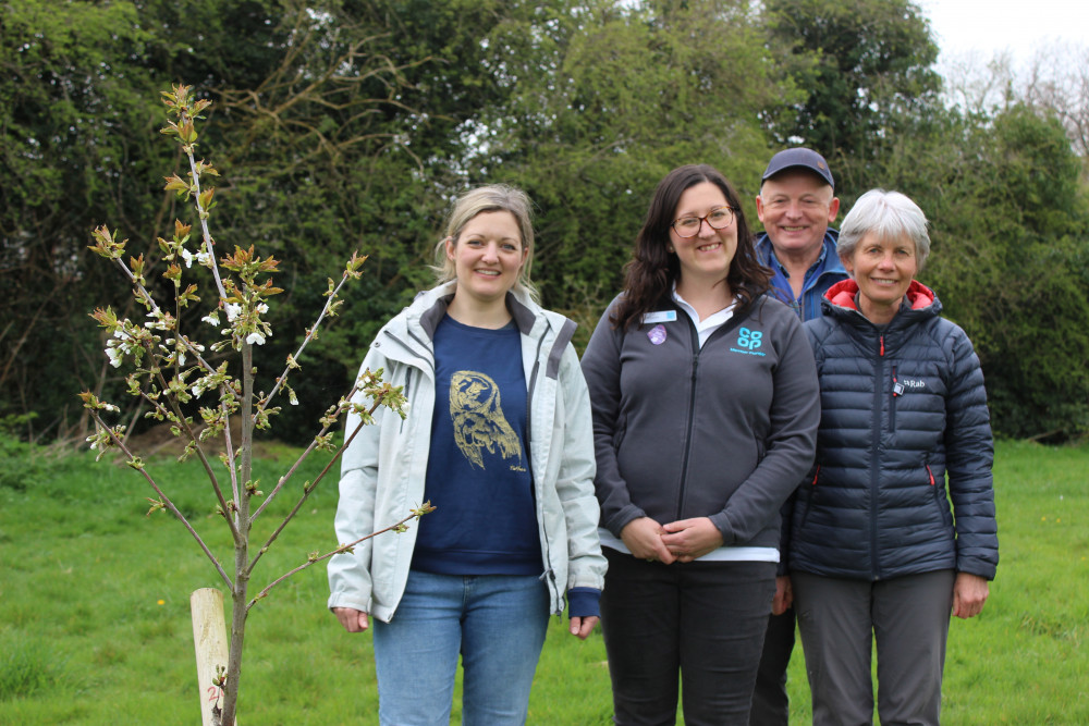 Dr Emma Passmore, Louise Little, Tony Moss, and Diana Moss. (Image - Alexander Greensmith / Macclesfield Nub News) 