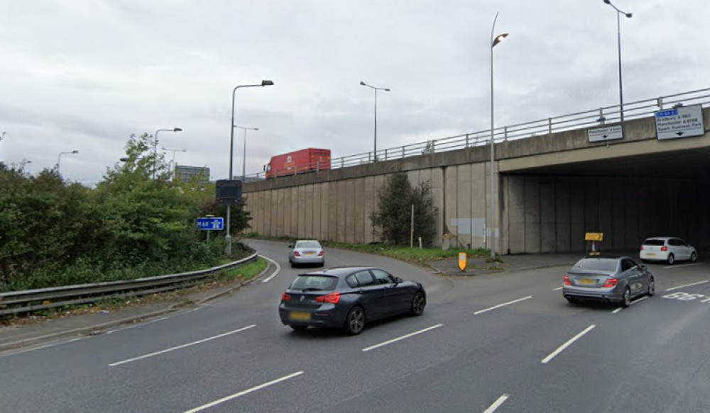 The entry from Portwood Roundabout onto the M27 in the clockwise direction will be closed from 9.00 pm tonight. (Google)