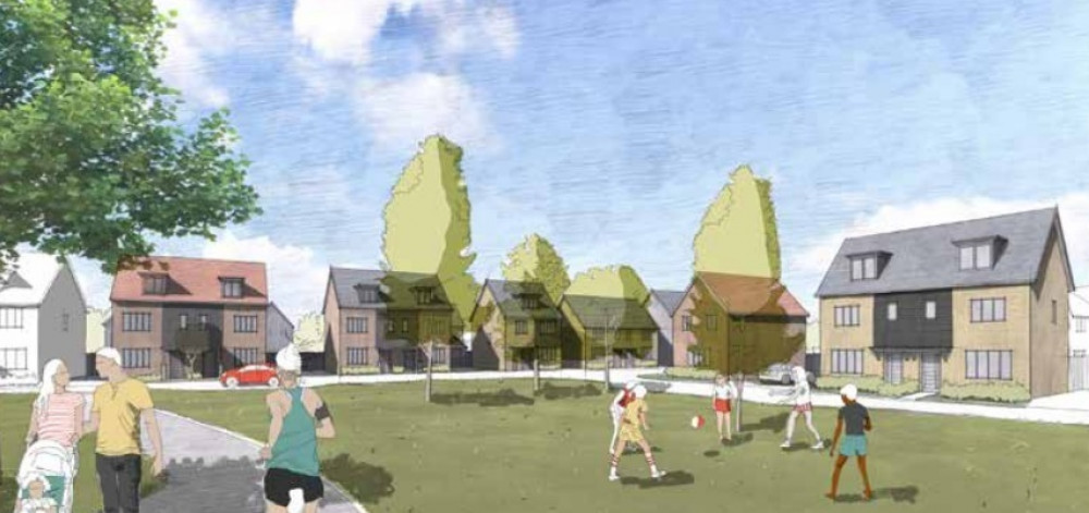 An artist's impression of the site