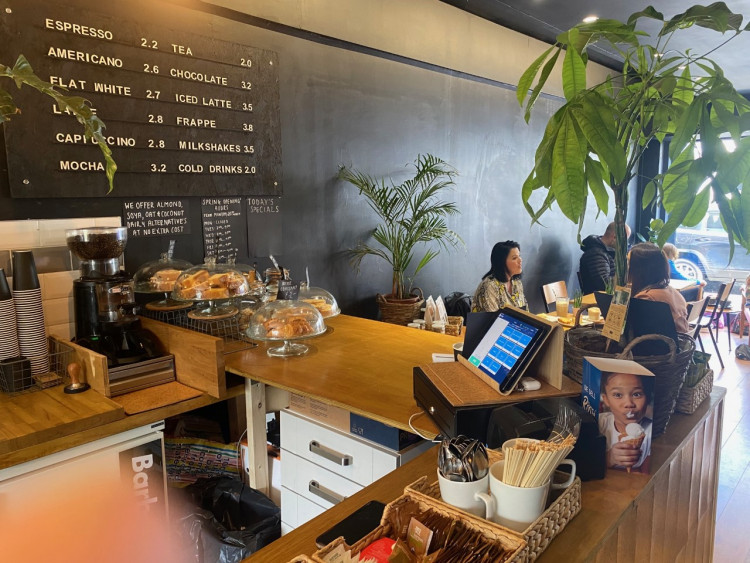 Tranquillity on the High Street - inside the Hope café