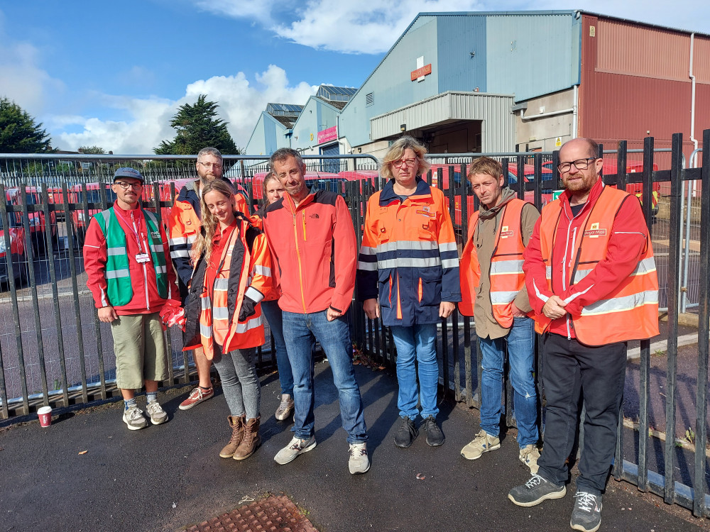 This was the picket line in Frome last September