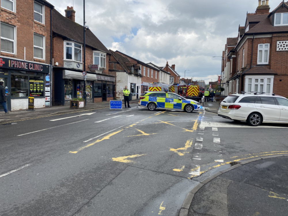 Warwick Road had been closed by emergency services (Image by James Smith)