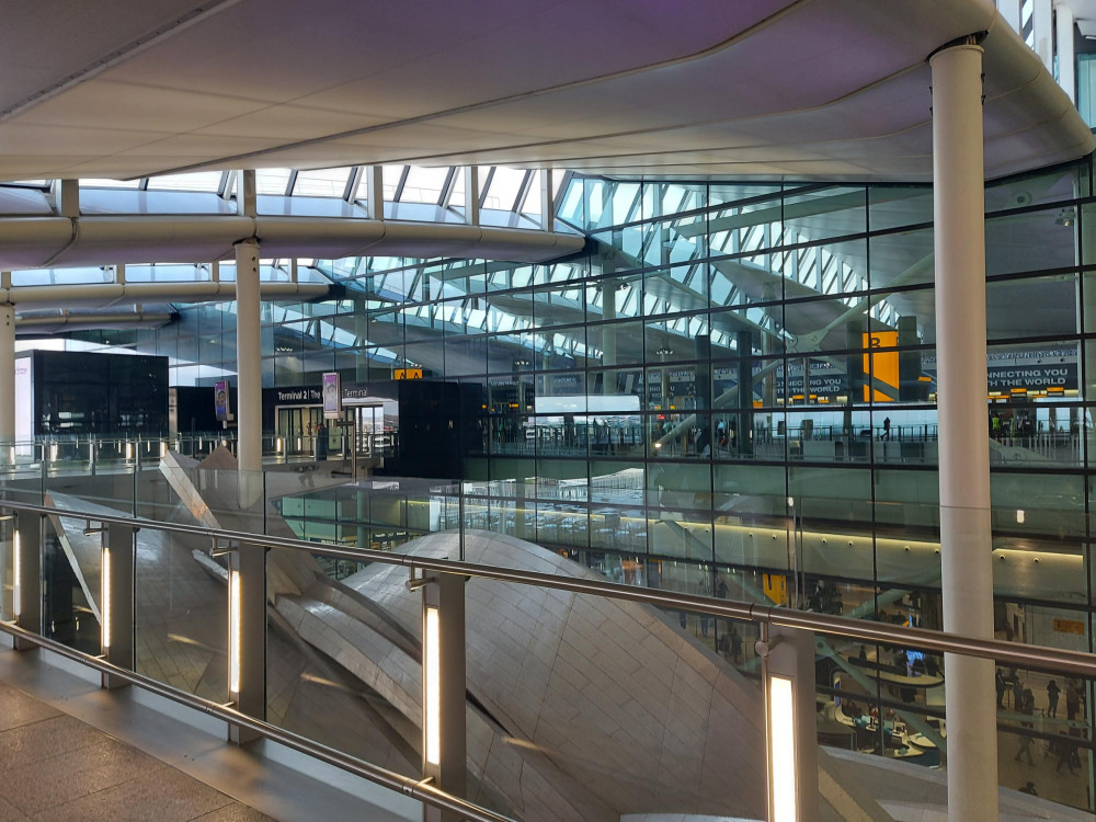 Frome Nub News took it to Heathrow in November - and it stops right in Terminal 2