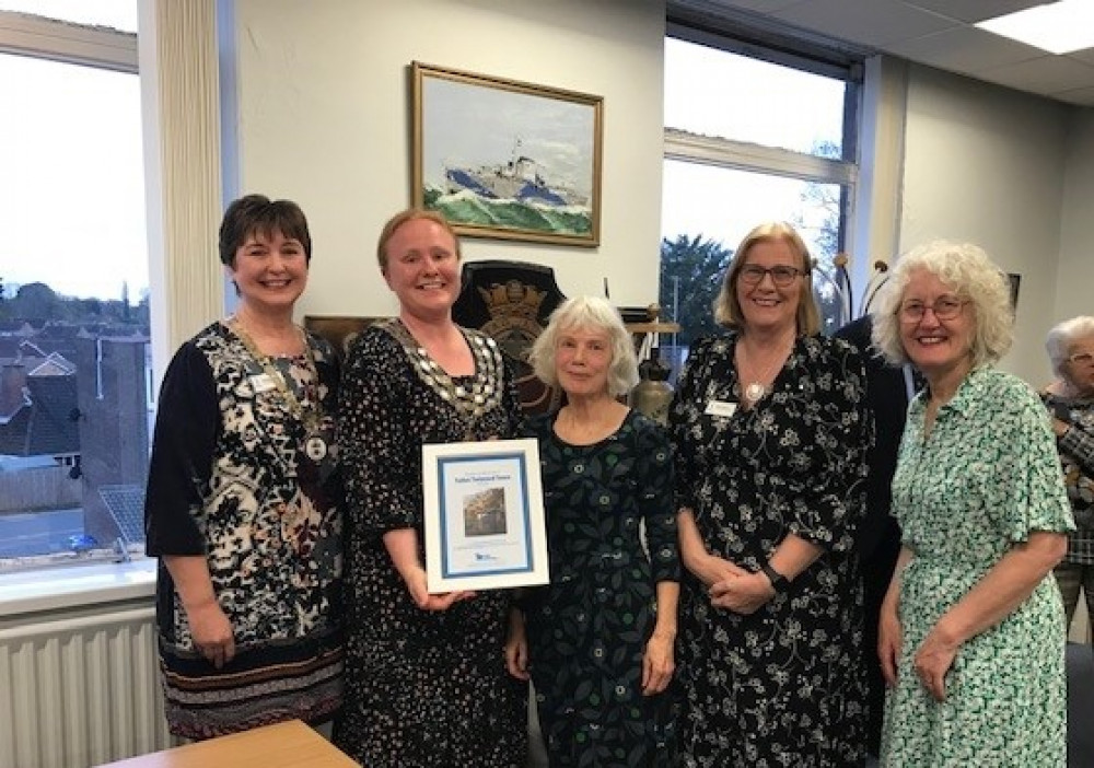 From left - Amanda Jones, president of Kenilworth Soroptimists; Cllr Sam Louden-Cooke; Wendy Edwards, local Toilet Twinning representative; Elaine Clarke and Sharon Maxted, Kenilworth Soroptimists (image supplied)