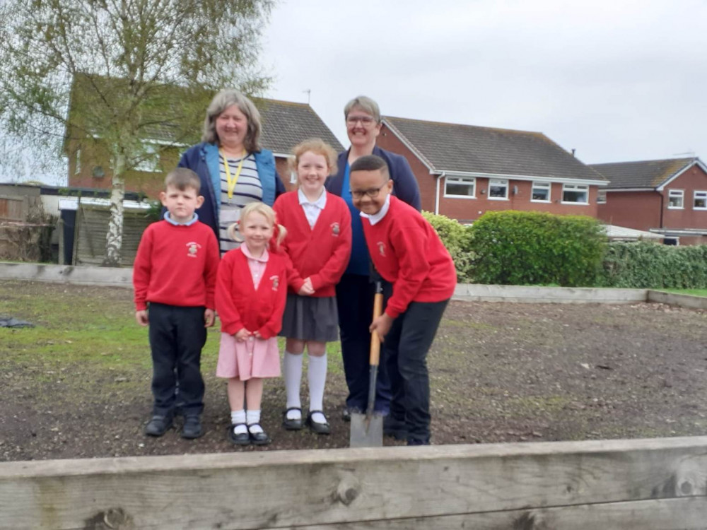 A sensory garden is being built at Elworth Hall Primary School in Sandbach thanks to Co-op funding. (Photo: Sandbach Nub News)  