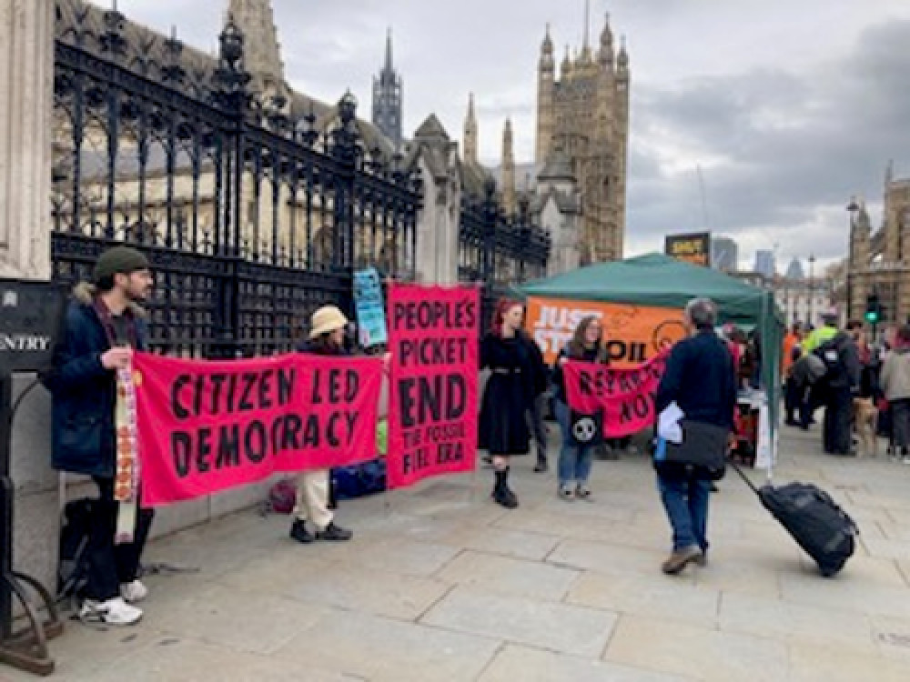 Seaton and Axe Valley Extinction Rebellion members were among those to hold demonstrations in London