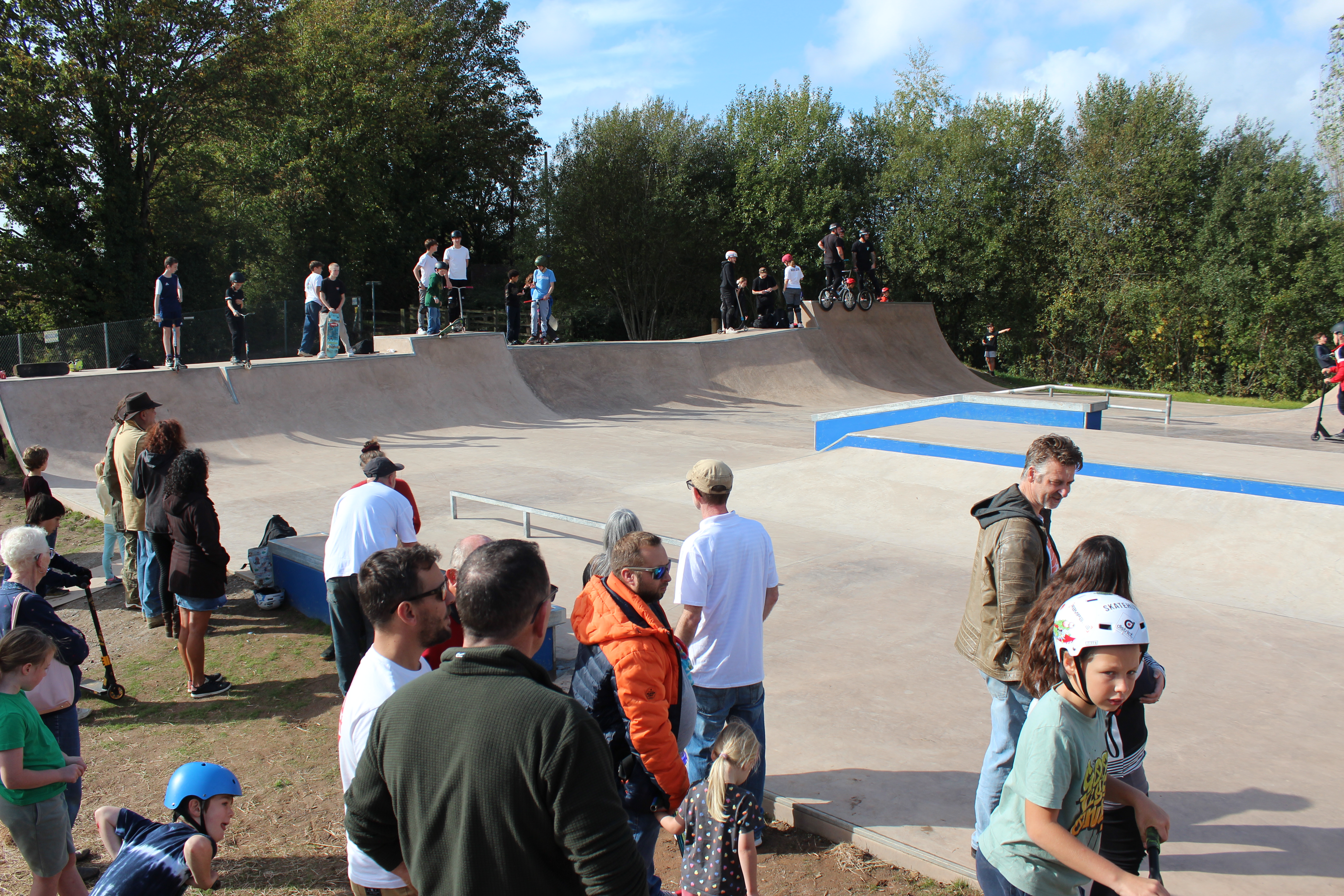 Axminster skatepark opened in October 2022