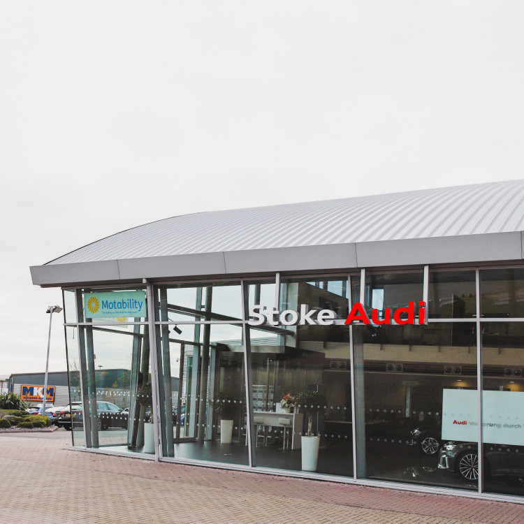 Stoke Audi, Stanley Matthews Way, Stoke-on-Trent (Swansway Motor Group).