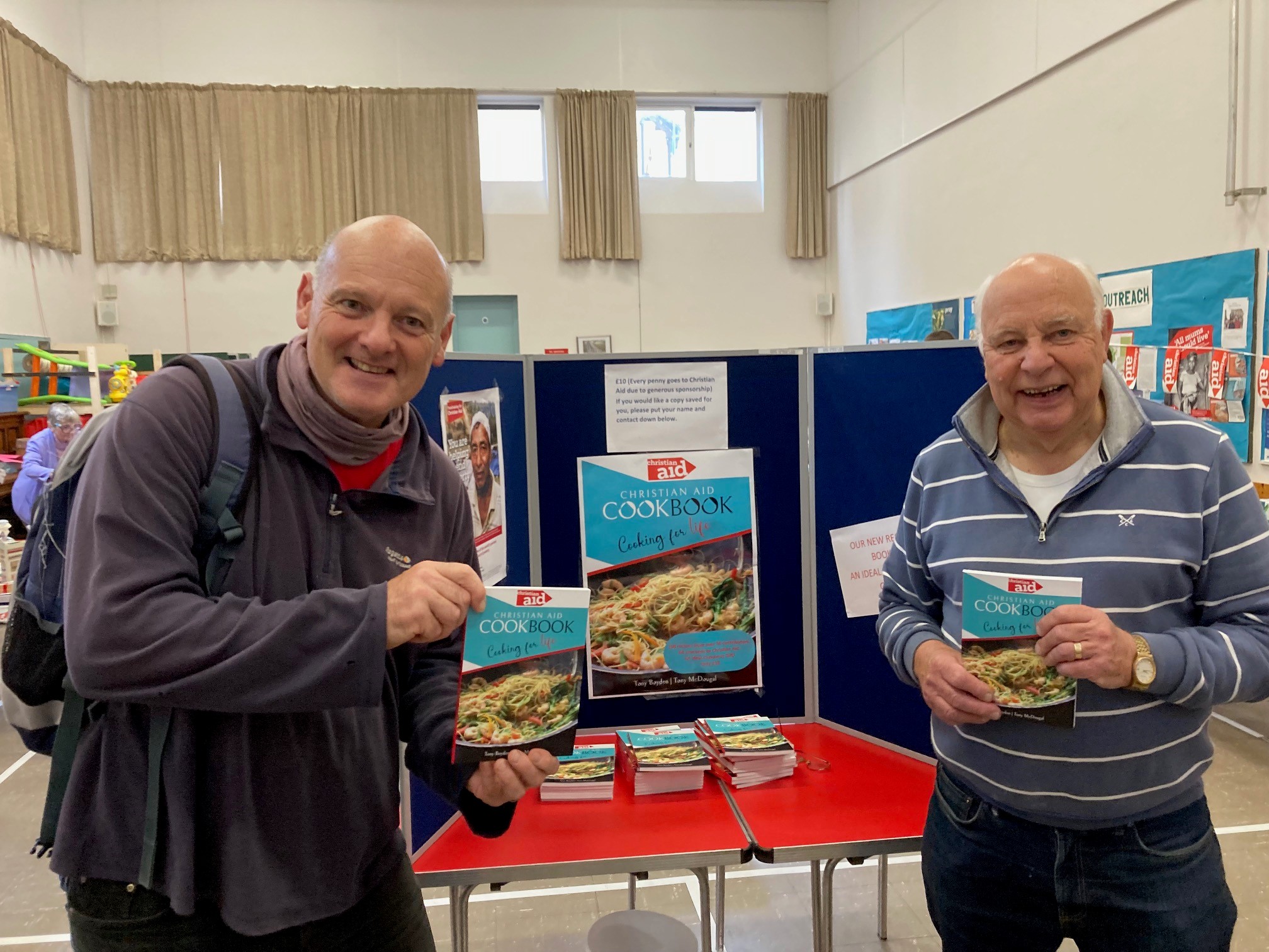 Co-authors of the recipe book Tony McDougal (left) and Tony Boyden 