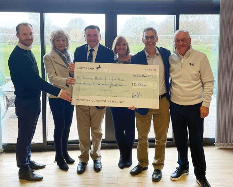 from left: Club manager Michael Bruce, Pauline Woolgrove, Kevin Lazell (captain), Peter Acher, Eileen Wilkes and Ron Wilkes.