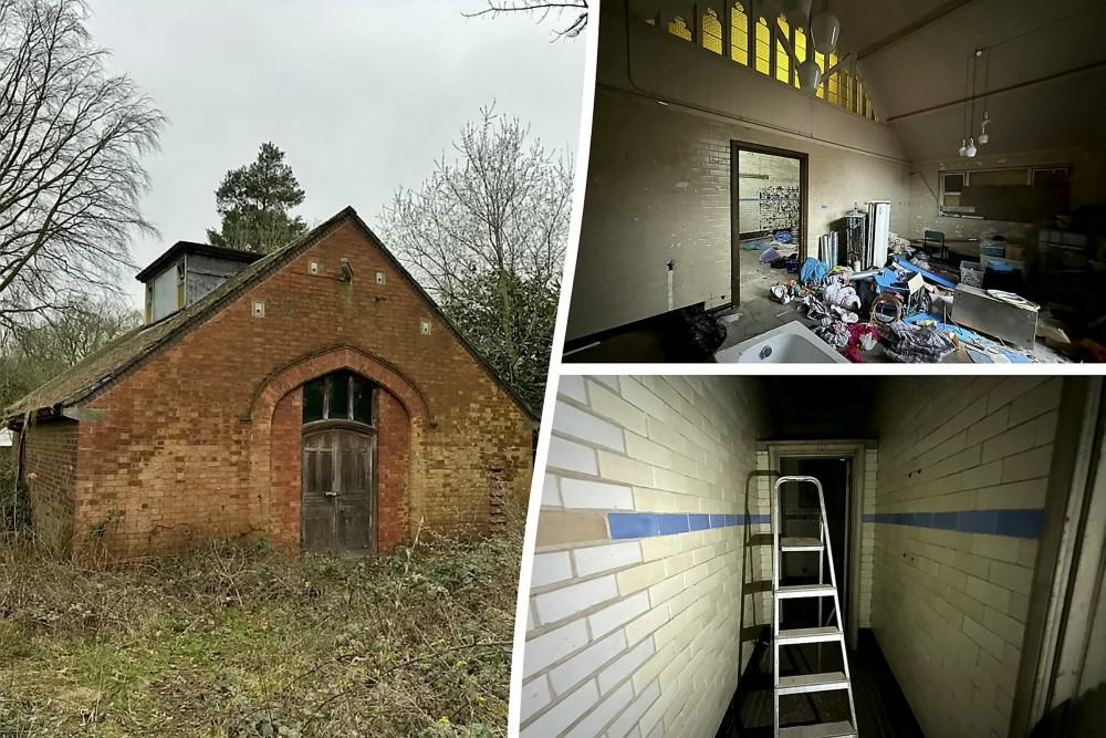 The abandoned mortuary, in Leek, Staffordshire, has sold for £82,000 more than its guide price (SWNS).