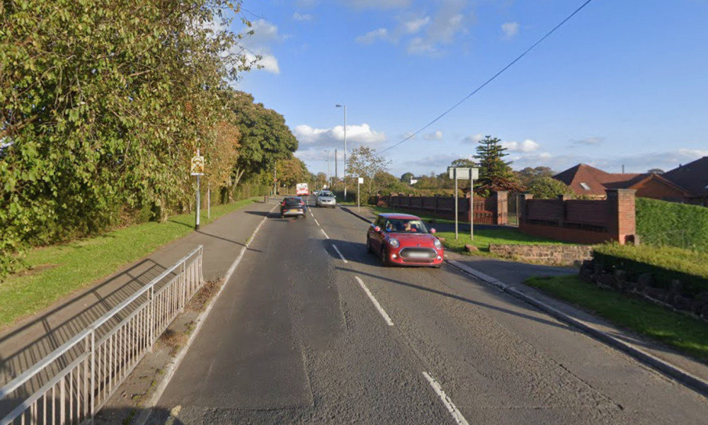 Police were called to Cellarhead Road, Cellarhead, at around 9.30pm yesterday (Google).