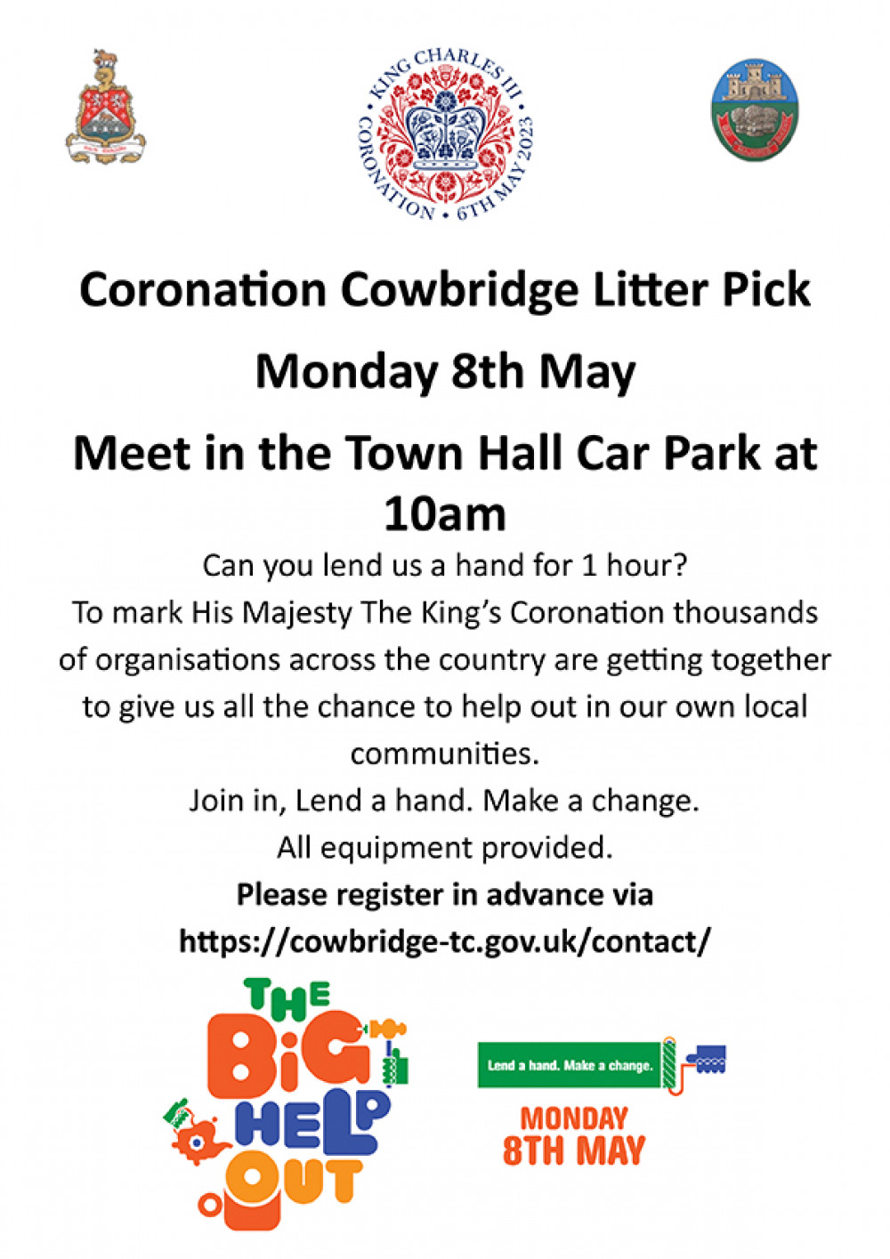 Town litter pick to mark royal weekend