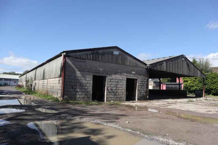 At the start of the demolition (by Glyn Evans)