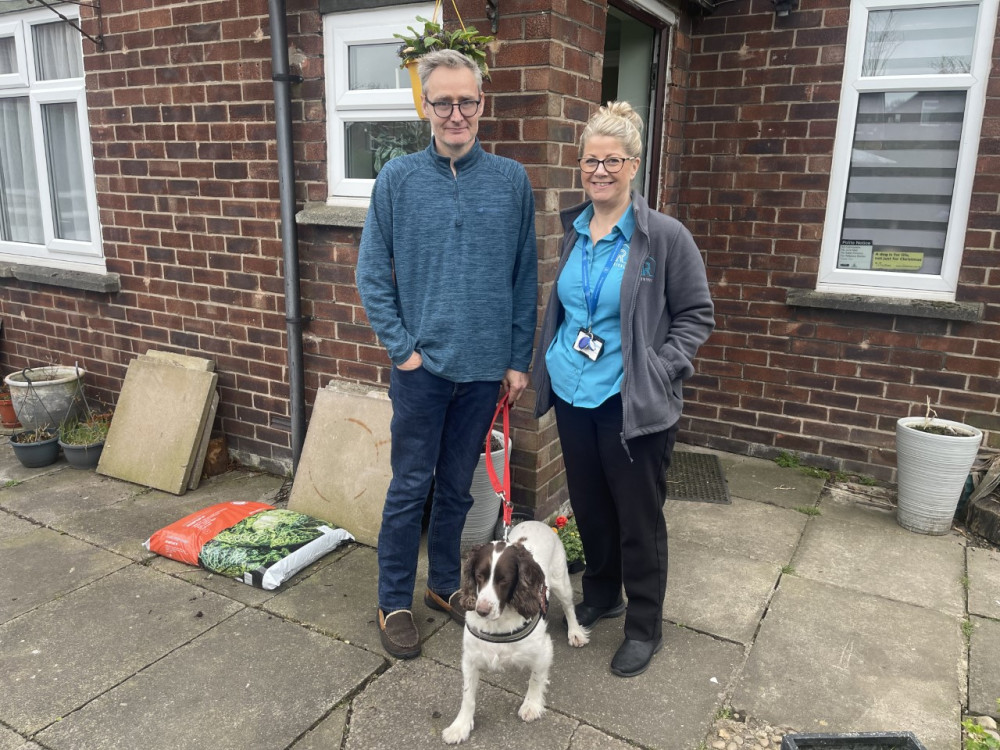 Nicholas and a support worker, Sharon Moston. (Photo Revival) 