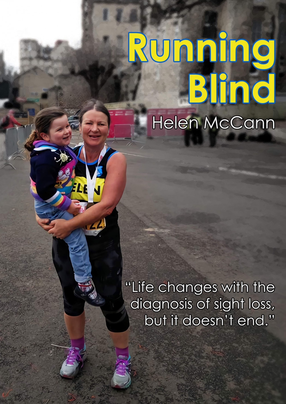 Running Blind: The front cover of Helen’s book