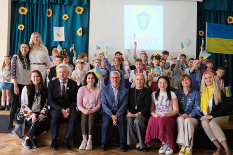 Last weekend saw the official opening of a Ukrainian School in the Richmond borough in a bid to nurture the country's language and culture amongst young Ukrainians living in London (Credit: Richmond Council)