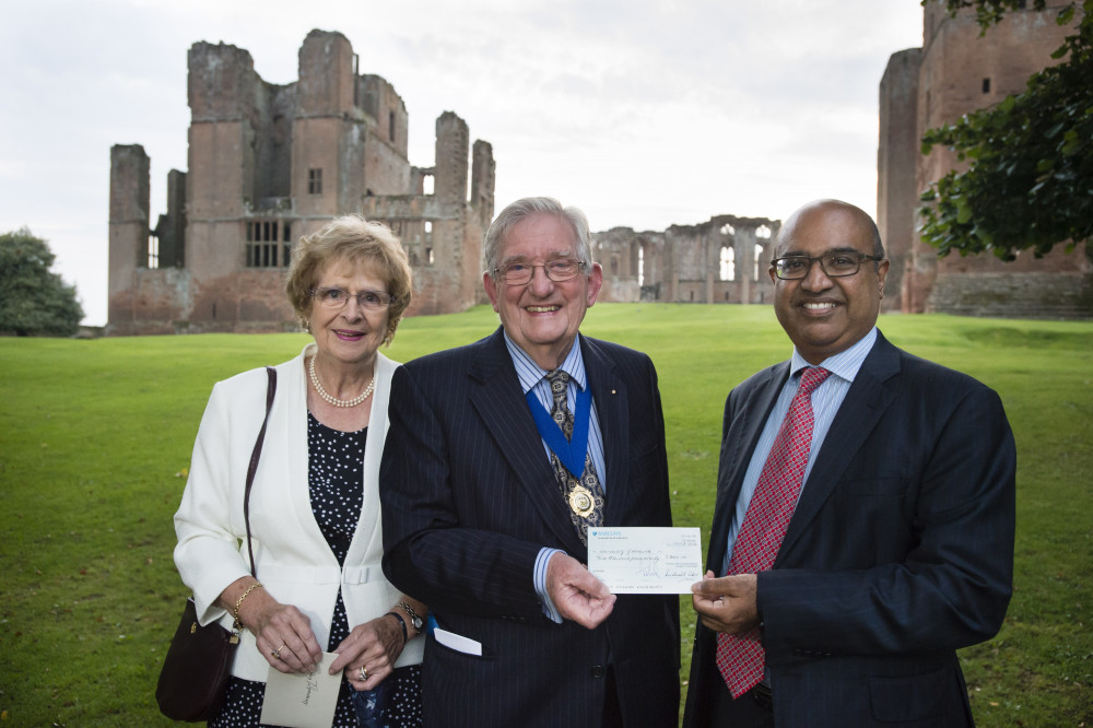 Michael Coker (centre) served as Mayor of Kenilworth three times during his half century in local politics (image via University of Warwick)