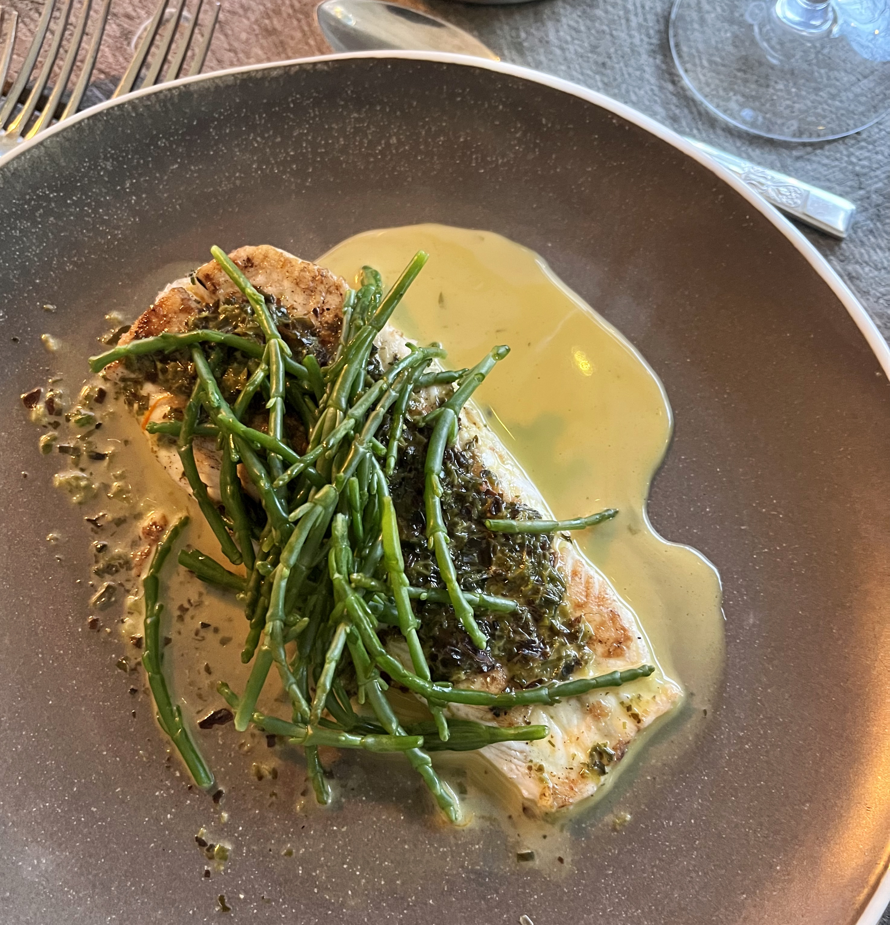 Dover sole with samphire