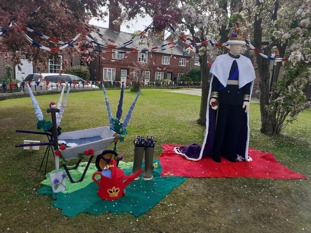 Holmes Chapel has a Coronation display in the centre of the village. (Photos: Nub News) 